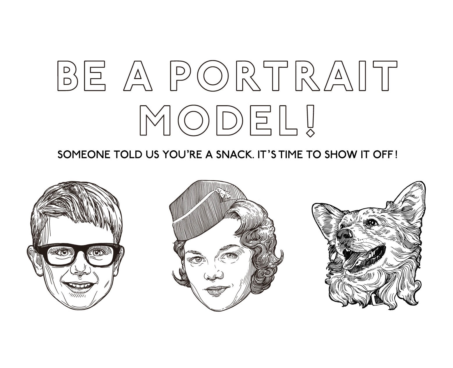 BE A PORTRAIT MODEL!