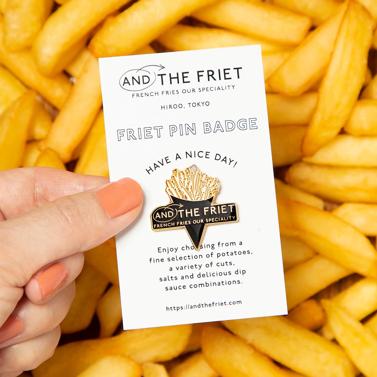 フリットピンバッジ：FRIET PIN BADGE